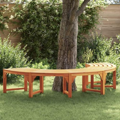 Mokuyary Trädbänk 4-antal platser 210 x 80 x 45 cm uteplats | Utomhusbänk, möbler för förändring, terrass, Veranda, Pergola, Balkong
