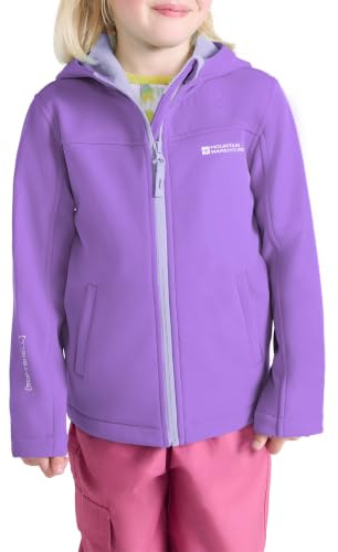 Mountain Warehouse Exodus Kids Softshell Jacket Light Purple 5-6y