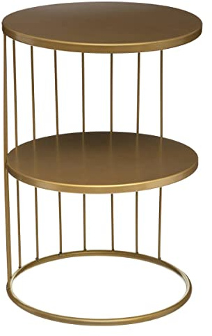 Atmosphera - Table d'appoint Kobu dorée D36 cm