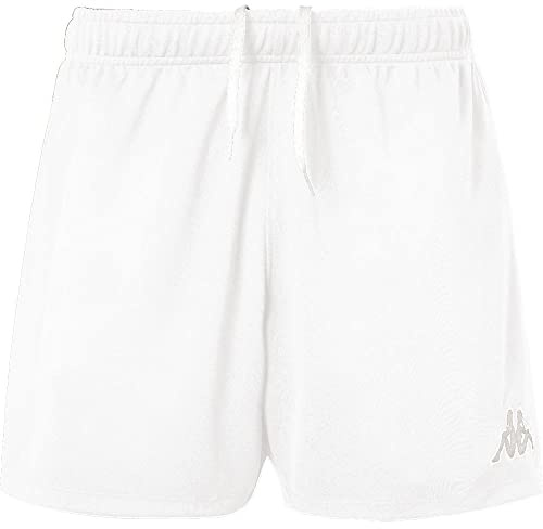 Kappa Sanremo, Pantalón Corto, Unisex niños, Blanco, 10 años