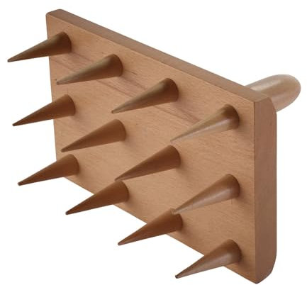 Draper Heritage 120mm x 200mm Wooden Multi-Seed Tray | Dibber with 12 Prongs | Beechwood Planting Tool | Gardening & Seeding Handtool | 09003