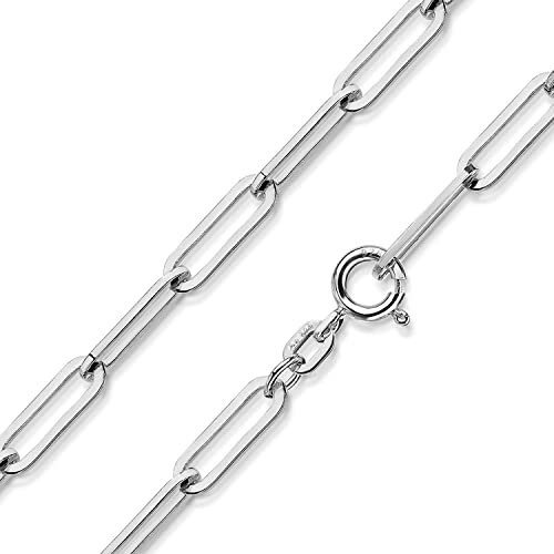 Materia Chain Halskette Silber 925 Damen Ankerkette 45cm 3mm weit K23-45cm
