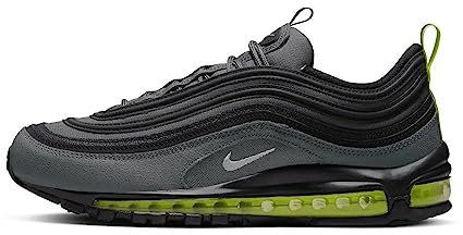 NIKE Air Max 97 Men's Fashion Trainers Sneakers Shoes DZ4497 (Iron Grey/White/Volt/Black 001) UK6 (EU40)