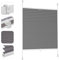Sekey Plissee ohne Bohren Verdunkelung, Fenster Plissee Klemmfix Jalousie 70 cm breit, Verspannt Blickdicht Sonnenschutz Fensterollo, 70x100cm, Dunkelgrau