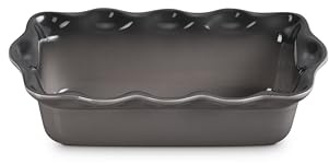 Le Creuset Stoneware Heritage Fluted Loaf Pan, 9, Oyster