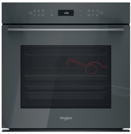 Whirlpool WOI78FPT1SBA Built-In Electric Single Oven 73L A+ Rated Pyrolytic & Hydrolytic Self-Cleaning Black with Electronic Controls, Automatic Programmes & Food Probe