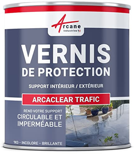 Résine de finition circulable, etancheite transparente, arcaclear : Arcaclear trafic - 1 kg - ARCANE INDUSTRIES