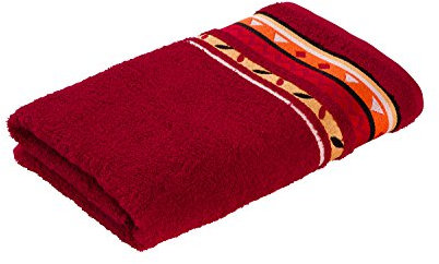 frottana Country Handtuch 50 x 100 cm aus 100% Baumwolle, ruby