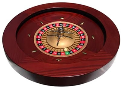 OsSiL Professioneller Plattenspieler Roulette-Rad-Set aus Holz mit Einzel-Null-Layout, Deluxe-Präzisionslager, Roulette-Rad, Roulette-Spiele für Spieleabende Rouletterad aus Holz