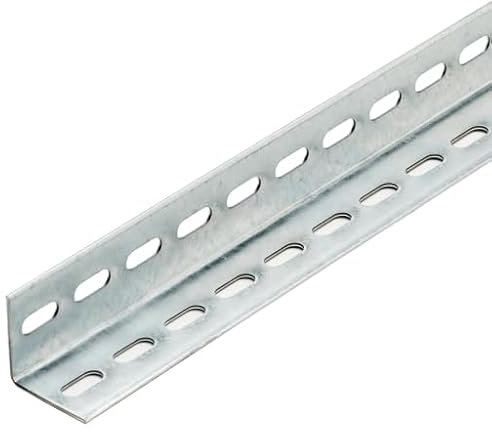 qpool24 Winkelprofil 40x40x2 mm (HxBxT), 1500 mm, verzinkt, schraubbar
