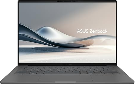 ASUS Zenbook A14 UX3407QA#B0DXQDJYCD, Notebook con Monitor da 14 OLED Glossy, 60Hz, Snapdragon® X X1-26-100, RAM 16GB, 1TB SSD, Win11 Home, Grigio