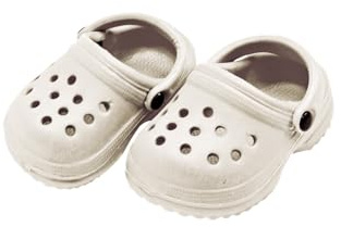Heless 2012 - Puppen-Clogs in Beige, mit einem Fußriehmen, für Puppen und Kuscheltiere der Größe 38-45 cm