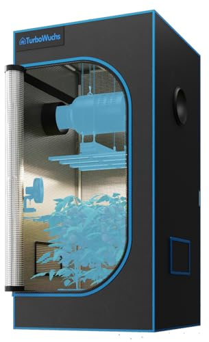 Grow Tent 3'x3' (36x36x72), Professional 1680D Extra-Thick Oxford Indoor Plant Tent with Diamond Mylar, Lightproof Hydroponic Growing Tent with Observation Window & Floor Tray