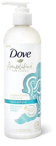 Dove Amplified Textures Hydrating Cleanse with Moisture Amplifying blend Shampoo for curly hair 340 ml