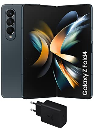 Samsung Galaxy Z Fold4 5G (256 GB) Verde Grisáceo - Smartphone Android, Teléfono Móvil Plegable [Versión española] + Cargador ultrarrápido de 45W