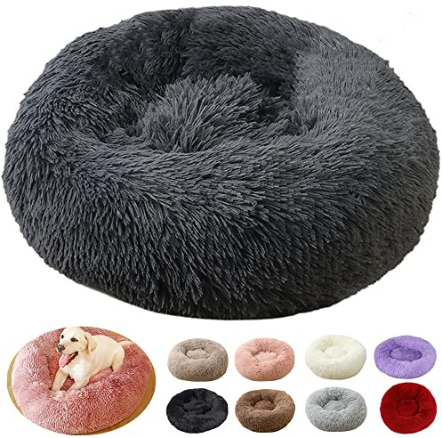 Coussin Anti Stress XXL, Tapis pour Chien Grande Taille, Lit XXL, Puppy Love Panier Orthopédique Moyen (70cm, Dark Grey)
