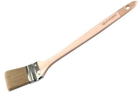 Heizungspinsel Lang Verschiedene Größen Heizkörperpinsel Pinsel Malerwerkzeug Streichen Renovieren Tapezieren (63 x 8 mm)