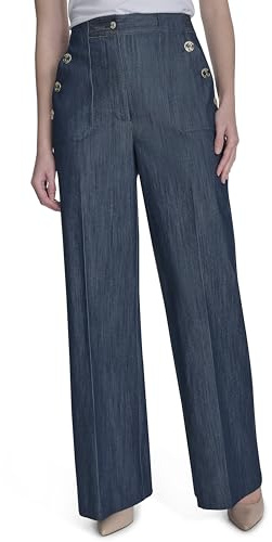 Tommy Hilfiger Damen Sailor Pants, Marineblau, 34