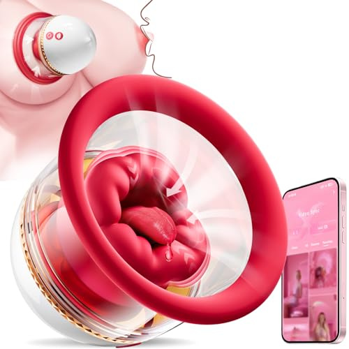 Sex Toys Rose Toy Sucker Vibrator - AI Sync Nipple Toys with 9 Vibrating & 3 Sucking Modes, Detachable Sex Toy Vibrators Adult Toys Clit Nipple Anal Stimulator Massager Rose Sex Toy for Women