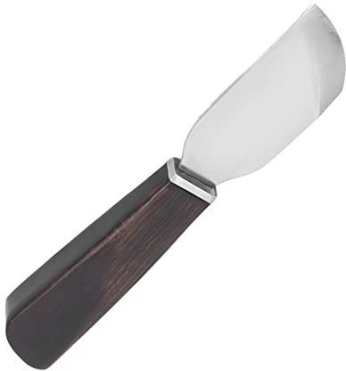 Haofy Läderskivkniv, med Ebenholt Trähandtag Läderhoppare för Avfasning och Kantning Av DIY -projekt