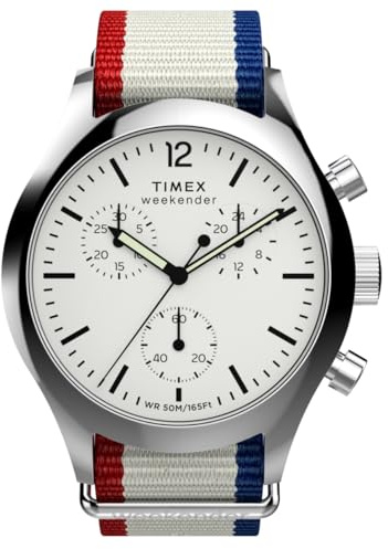 Timex Herren Chronograph Quarz Armbanduhr Weekender Main Line