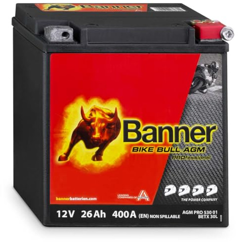 BANNER AGM PRO 530 01 Motorradbatterie Bike Bull