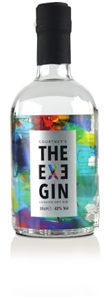 THE EXE GIN 35cl - Premium London Dry Gin by Courtney's Drinks. Imagined and Bottled in Devon from 12 Stunning Botanicals. 42% ABV.