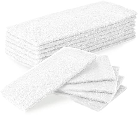 JOR Universal Canister Filter Pads, White Foam 40 PPI Sponges for Aquariums, Pre-Filter for Air Purifier, 12 Pieces per Pack