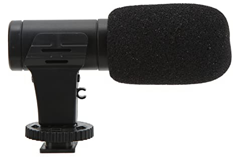 Vbestlife Microfono per macchina fotografica, Mini Microfono per fotocamera del telefono cellulare universale da 3,5 mm, microfono per videocamera per video Vlog di conferenza dal vivo
