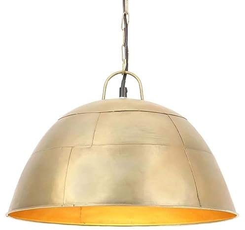 vidaXL Industrial Vintage Hängelampe 25W Messing Rund 41cm E27