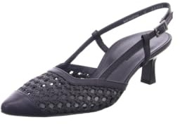 Paul Green Peeptoes & Slingpumps 6144-007 Chaussures perforées/tressées pour femme Noir, Noir , 39 EU