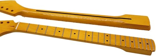 Vänsterhänt gitarrhals 6 strängar, lönn ersättningshals för ST elgitarr, 5,5 cm bred, 21 Fret design, perfekt för gör-det-själv-projekt