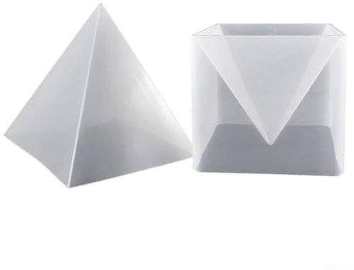 DIY Pyramid Resin for Home Decor, Create Unique Candle Holders and Planters with Silicone 3D Design (1pc金字塔底座)