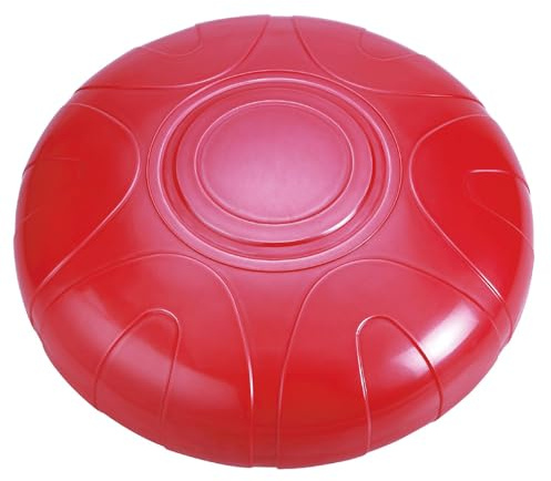 Sport-Thieme Balance-Kissen Groß | Für Gleichgewichtstraining, Fitness, Meditation, Sitzkissen | Ø 48 cm | Rot | PVC, mit Luftpumpe, luftregulierbar, bis 100 kg, glatt, 2 kg