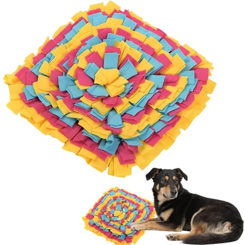 Pddenality Snuffle Mat for Dogs Large, Washable Dog Snuffle Mat, Mats for Dogs Encourages Natural Foraging Skills for Interactive Slow Feeding Game Puppies Feeding Smell Training Indoor Outdoor Use