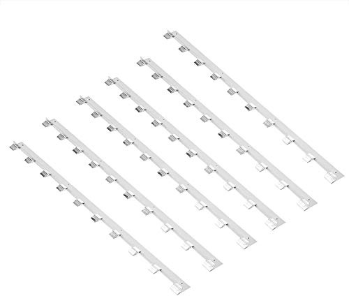 HUIOP HUIOP 6 Pièces Bandes de Cadre de Ruche en Métal, Supports Cadres Solides, Faciles à Installer pour les Apiculteurs, équipement Apicole Essentiel, avec Outil d'espacement, Agréable à