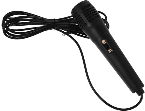 BESTYASH Microfono Dinamico Cablato con Jack 6.35mm per Canto Karaoke e Performance su Palco, Costruzione Stabile in Metallo e Plastica, per Amplificatori e Mixer Indoor