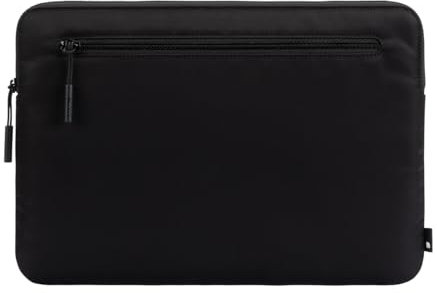 Incase Kompakte Laptop-Hülle mit Flight Nylon für MacBook/Laptop/iPad/Tablet, leicht, wetterfest, mit Einschubfach für Zubehör (Flight Black, 13 Zoll)
