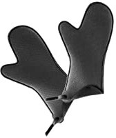 Betty Bossi Ofenhandschuhe Neopren Antirutsch - Langzeitschutz hitzebeständig bis 260 Grad, sehr beweglich, Waschmaschinen geeignet, Schwarz Anthrazit Topflappen feuerfeste Backhandschuhe1 Paar