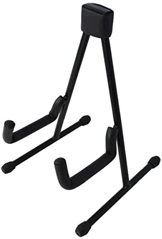 3rd Avenue UKS01 Rocket Series Lightweight A Frame Ukulele Stand, Foldable Design with Padded Arm Supports - Black