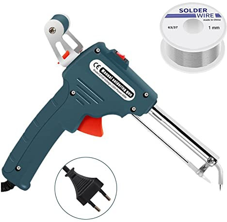 60 W Automatische Elektronik Lötpistole Kit, Lötpistole mit Schweißdraht für Elektronik, Autoreparatur, Heimwerker