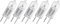 Osram 5er Pack Halostar Starlite 64425 S 20 Watt 12 Volt G4 warmweiß 2800 Kelvin | Halogen-Stiftsockellampe dimmbar | 300 Lumen