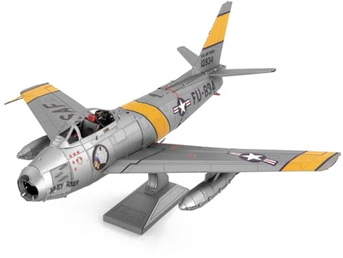 Metal Earth F-86 Sabre Aircraft 3D Metal Model Kit Fascinations