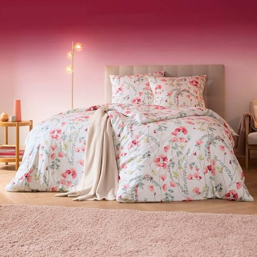 ESTELLA Mako Interlock - Biancheria da letto in jersey Livia, 1 copripiumino 135 x 200 cm + 1 federa 80 x 80 cm