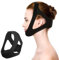 Anti Schnarchen Kinnriemen Anti-Schnarch-Gerät Schwarz Anti Snoring Chin Strap Anti Schnarchstopper Anti-Schnarch-Stopp-Schnarch-Kinnriemen-Gürtel Zum Schlafen Flexibles Atmungsaktives