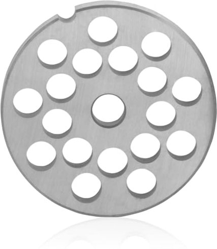 Mahlzeit Lochscheibe ø 10 mm für Profi Fleischwolf elektrisch | ø 7 cm | Ersatzzubehör, Edelstahl Platten Messer, Lochscheibenersatz, Aufsatz Fleischwolf professionell