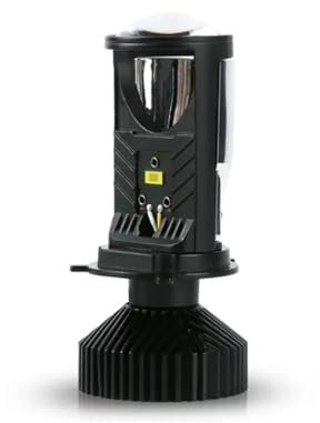 Bombillas de faros delanteros con proyector LED Y6D H4, proyector de lente bi-LED con ventilador, bombilla de luz alta y baja for automóvil H4(2pcs Right hand)