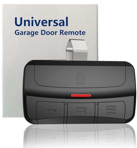Universal Garage Door Opener Remote 3-Button Compatible with LiftMaster Chamberlain Craftsman Genie Overhead Door Linear Wayne Dalton Opener has Learn Button or DIP Switch Programmable