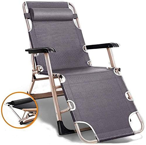 Guyifuny Klappbarer Loungesessel, strapazierfähig, Gartenmöbel-Sets, Sonnenliege, Camping-Gartenstühle, klappbare und verstellbare Sonnenliege