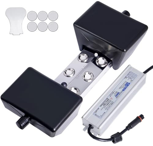 MUALROUS 6 Testa Nebulizzatore Ad Ultrasuoni 5.5L/H Nebulizzatore con Galleggiante Stagno Nebulizzatore Halloween Mister Fogger 250W Potenza Impermeabile Nebbia Umidificatore Vegetale Paesaggio